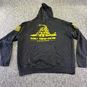 We the People Holsters Don't Tread on Me Gadsden Flag Hoodie Mens XXL Black